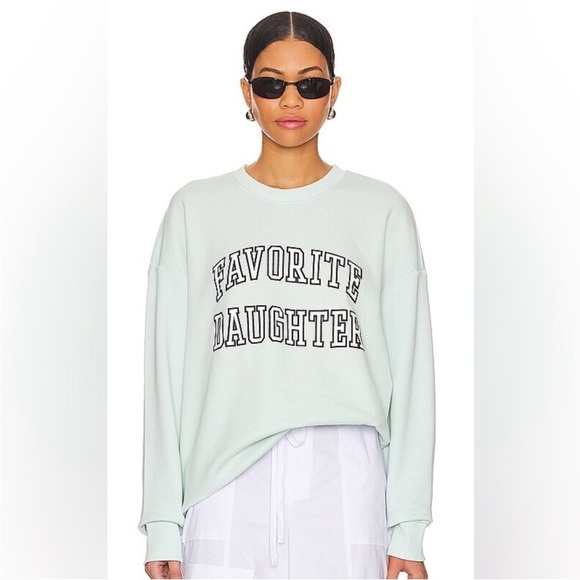 Favorite Daughter The Collegiate Sweatshirt in Seafoam - Picture 3 of 13
